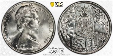 1966 50C KM-67  Ag MS64