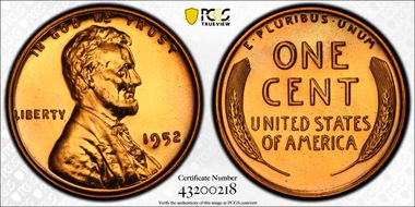 1952 1C PR68RD