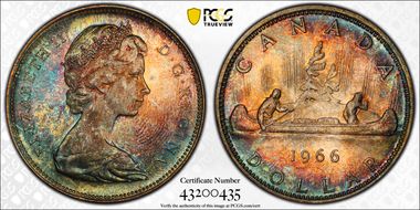 1966 S$1 Large Beads MS64