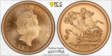 2021 Sov Queen's 95th Birthday Privy Struck on the Day MS70