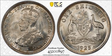 1925/3 Shil MS64