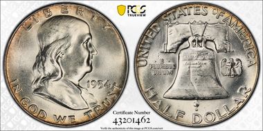 1954 50C MS65FBL
