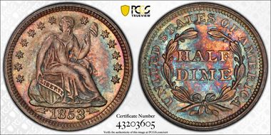 1853 H10C Arrows MS67