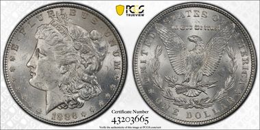 1886 $1 MS62