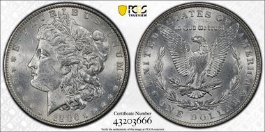 1886 $1 MS62