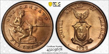 1938-M 1C RP Date, Allen-3.02a MS65+ RD