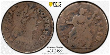 1785 CT 1/2P Bust Right F12BN