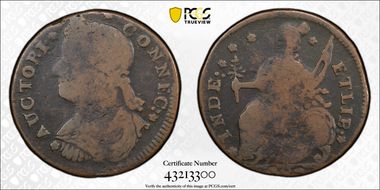 1787 CT 1/2P Draped Bust Left F12BN