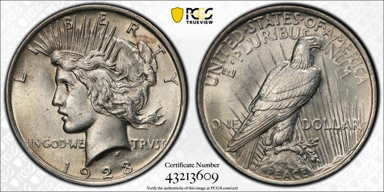 Cert 43213609 - Coin Image