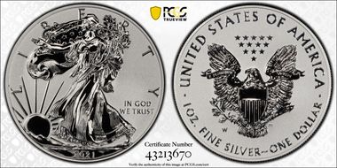 2021-W $1 Silver Eagle Rev PR - Type 1 Designer Edition PR69