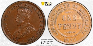 1920 //.  1D Dot Below Indian Obverse XF45BN