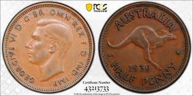 1939 1/2D Kangaroo Reverse XF45BN