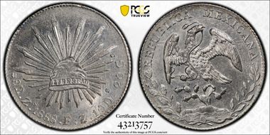 1888-Zs FZ 8 R Zs74 AU58