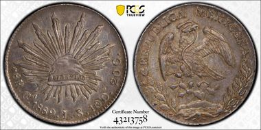 1889-Ga JS 8 R Ga75 AU58