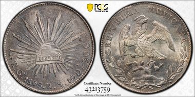 1896-Go RS 8 R Go79 MS62