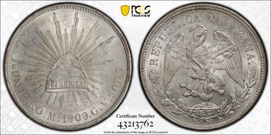 1909-Mo GV Peso KM-409.2 MS63