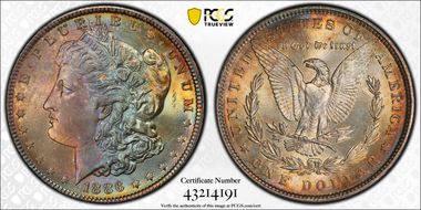 1886 $1 MS67+
