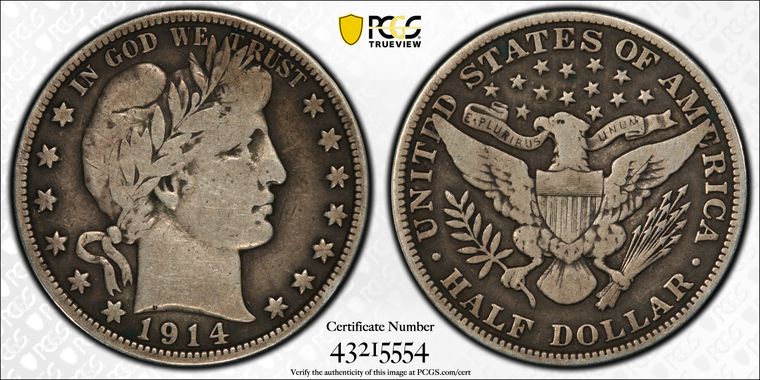 Cert 43215554 - Coin Image