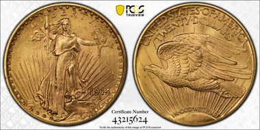 1914 $20 MS64