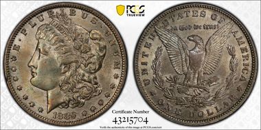 1889-O $1 AU58
