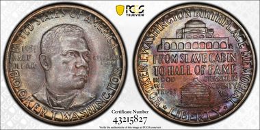 1951 50C Booker T. Washington MS67+