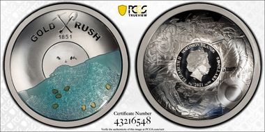 2021 $5 Gold Rush 170th Ann. PL70