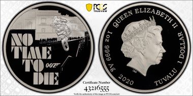 2020 $1 James Bond - No Time to Die PR70DCAM
