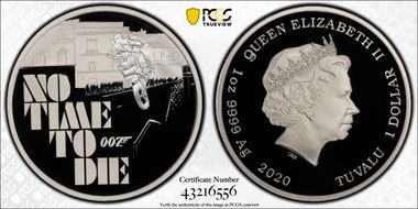 2020 $1 James Bond - No Time to Die PR70DCAM