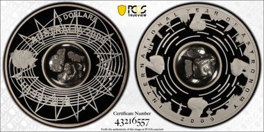 2009 $5 Astronomy MS69DCAM