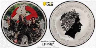 2017 $1 Ghostbusters Crew MS70