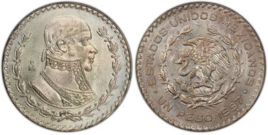 1957-Mo Peso KM-459 MS64