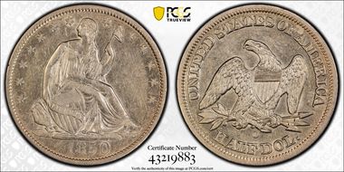 1850-O 50C WB-4 Large O XF45