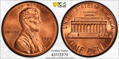 1983 1C MS67RD