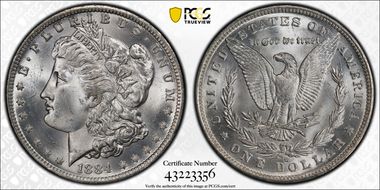 1884-O $1 MS64