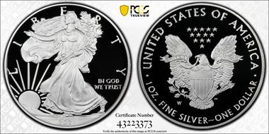 2021-W  $1 Silver Eagle - Type 1 PR70DCAM
