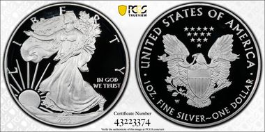 2021-W  $1 Silver Eagle - Type 1 PR70DCAM