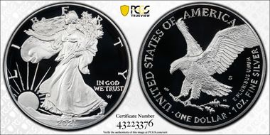 2021-S $1 Silver Eagle - Type 2 PR70DCAM