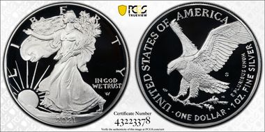 2021-S $1 Silver Eagle - Type 2 PR69DCAM
