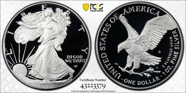 2021-S $1 Silver Eagle - Type 2 PR70DCAM
