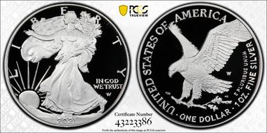 2021-W  $1 Silver Eagle - Type 2 PR69DCAM