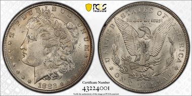 1882-CC $1 GSA Hoard MS63