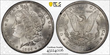 1884-CC $1 GSA Hoard MS65