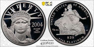 2004-W $25 Statue of Liberty PR70DCAM
