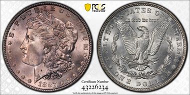 1887 $1 MS65
