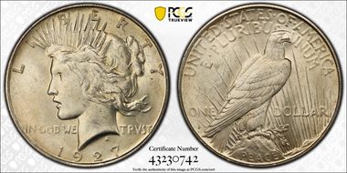 1927-D $1 MS63