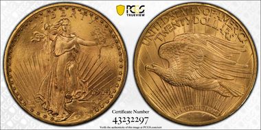 1914 $20 MS64+
