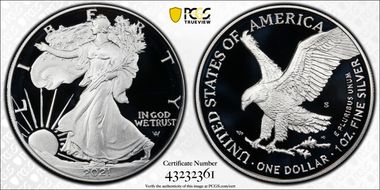 2021-S $1 Silver Eagle - Type 2 First Strike PR70DCAM