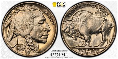 1937-D 5C MS67