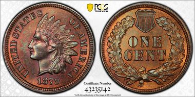 1879 1C MS66BN