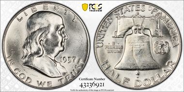 1957-D 50C MS64